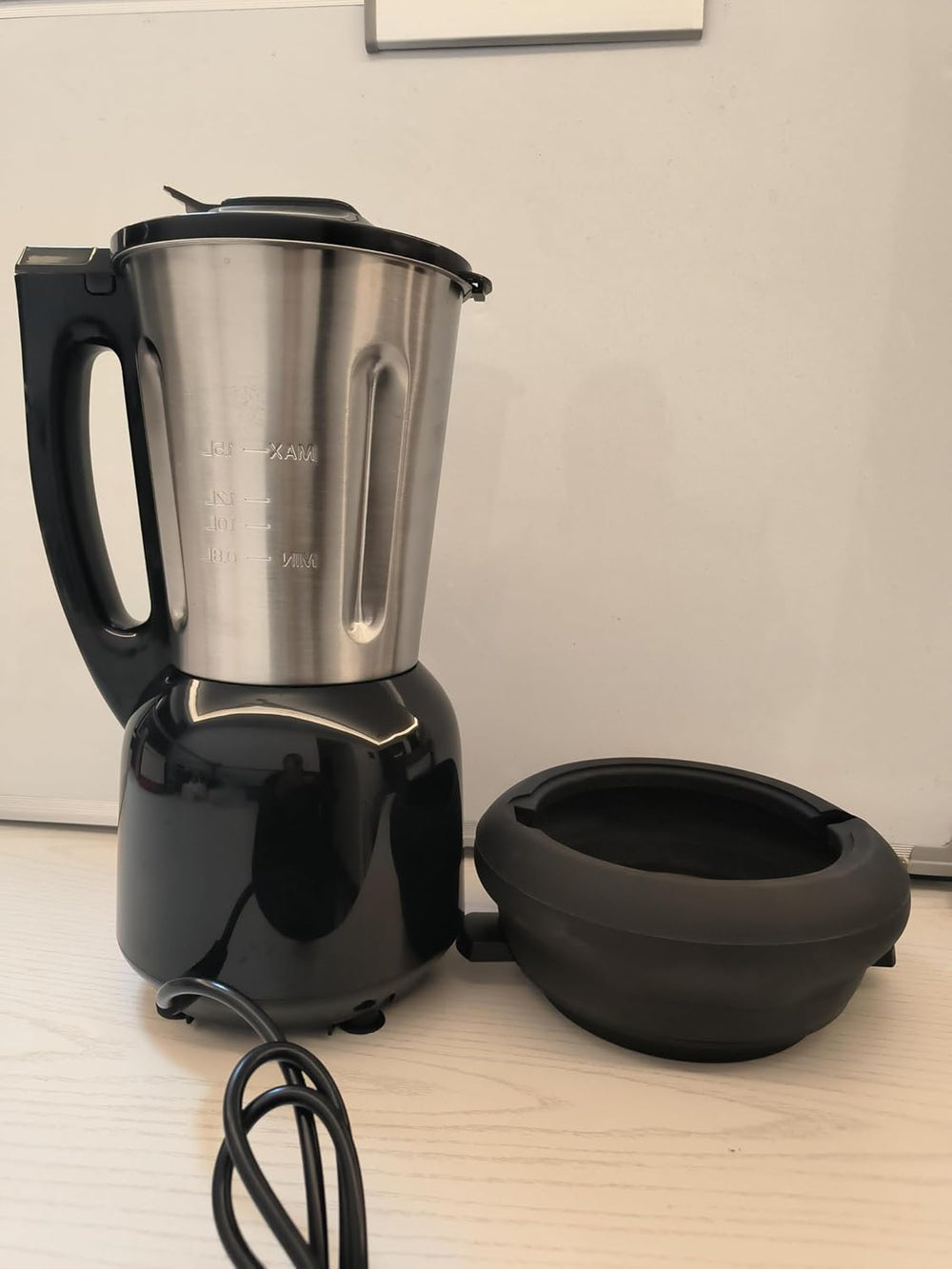 Senya SYCP-HB008R Cook & Ice V3 Red Stainless Steel Heated Blender, Soup Blender/Milled Soup, Steaming, Crushed Ice Smoothies, 1, 5L, 1400W, SYCP-HB008R