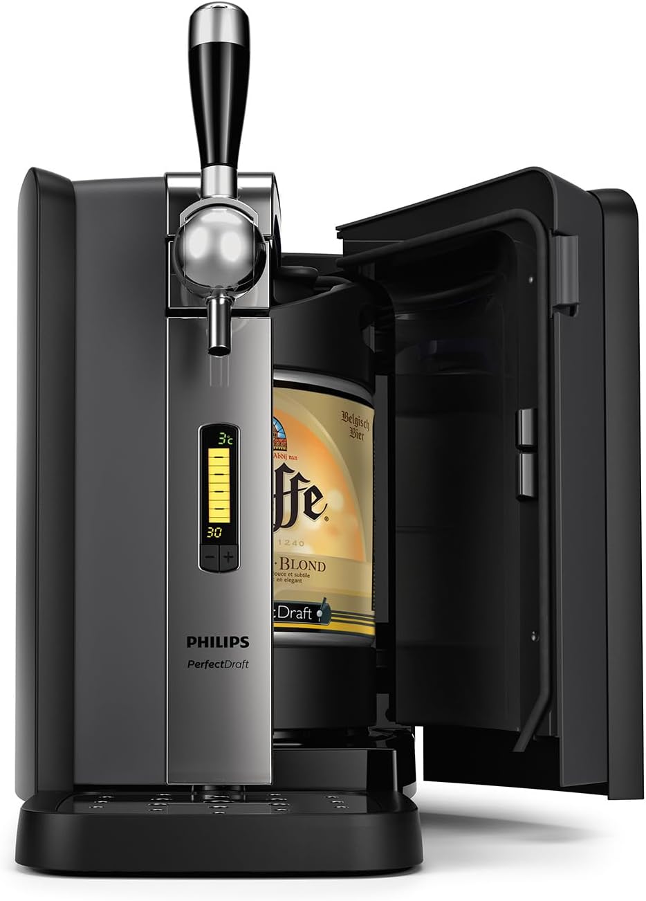 Philips PerfectDraft Home Beer Pump, 6L, Cool Beer at 3 Degrees for 30 Days with LED Indicators (HD3760/90)