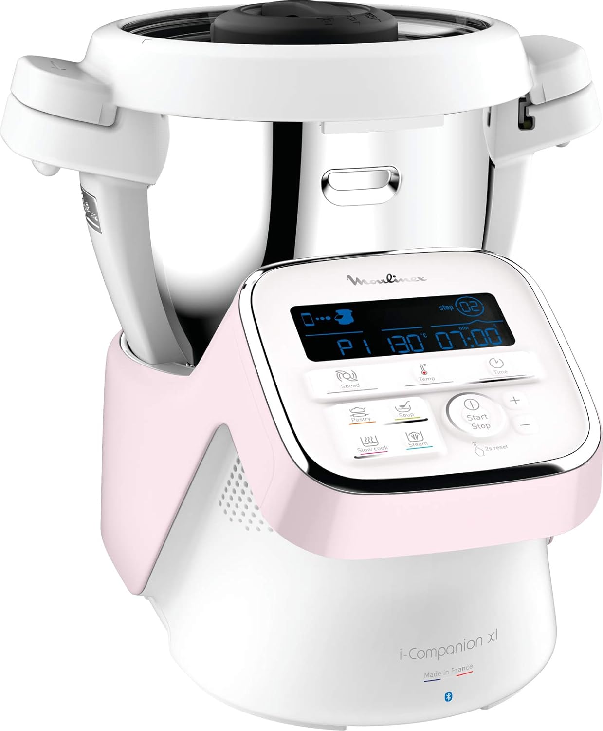 Moulinex i-Companion XL Edition Pâtisserie, 1550 W, Recettes illimitées, Température entre 30° et 150°, Capacité utile 3 L (10 pers), 12 accessoires dont 6 de pâtisserie, Fabriqué en France HF90E700