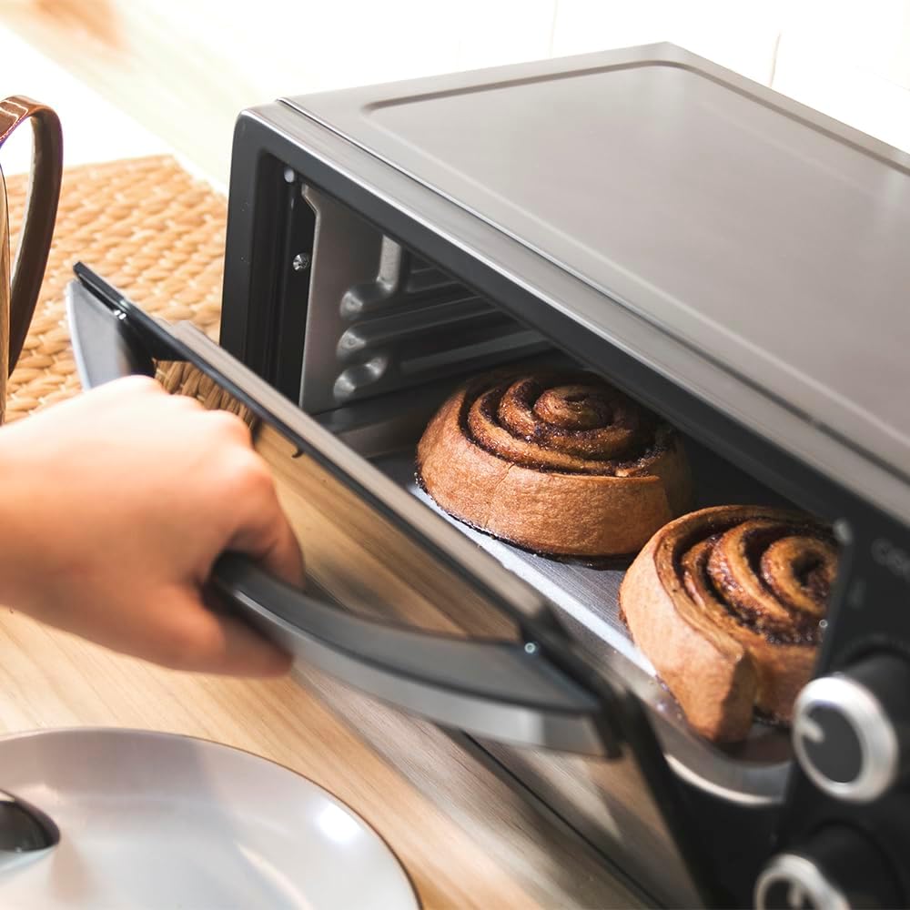 Cecotec Bake&Toast 4600 Black Gyro Countertop Oven, 46 L, 2000 W, 12 Combinable Heating Functions, Includes Rotating Spindle, Crumb Catcher Tray.