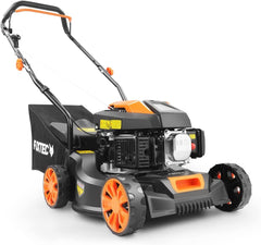 FUXTEC Tondeuse thermique pousse FX-RM4646ECO - Tres bon rapport qualit-prix - Easy Clean 3en1 largeur de coupe 46cm - bac de ramassage 50L