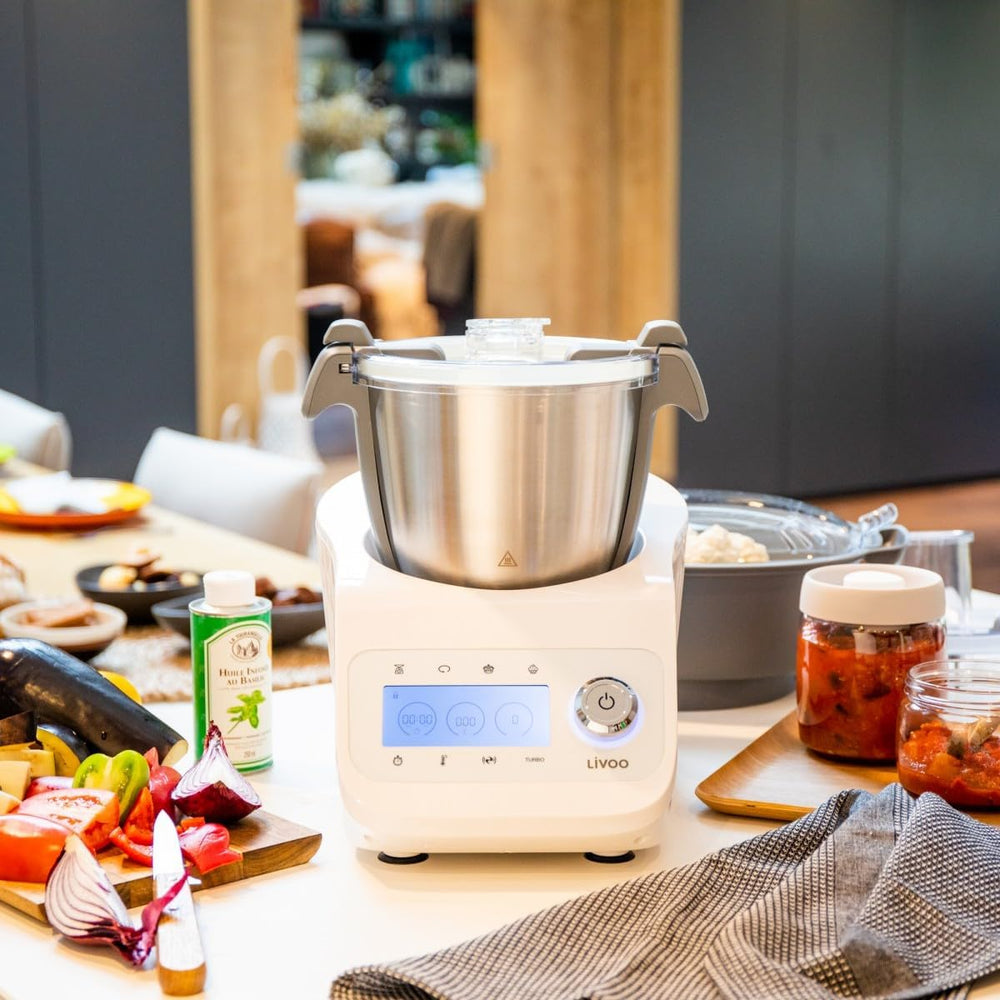 LIVOO Super Cooker, 12 fonctions, Bol 3.5L, Accessoires inclus
