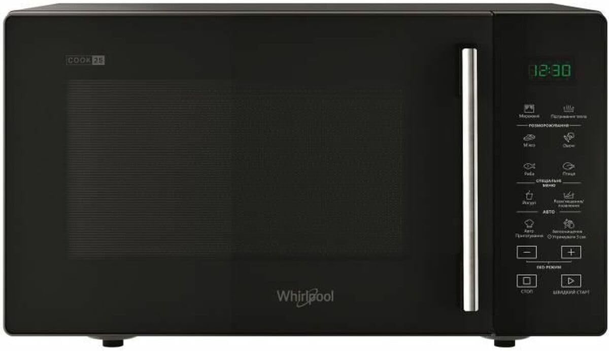 Whirlpool MWP 251 B Comptoir - Micro-ondes (Comptoir, Micro-ondes uniquement, 25 L, 900 W, Noir, 27 cm)