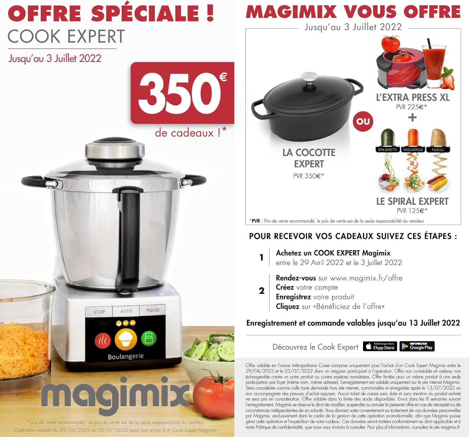 Magimix Cook Expert 18903 Multifunctional Food Processor 3.5 L, Black Made in France