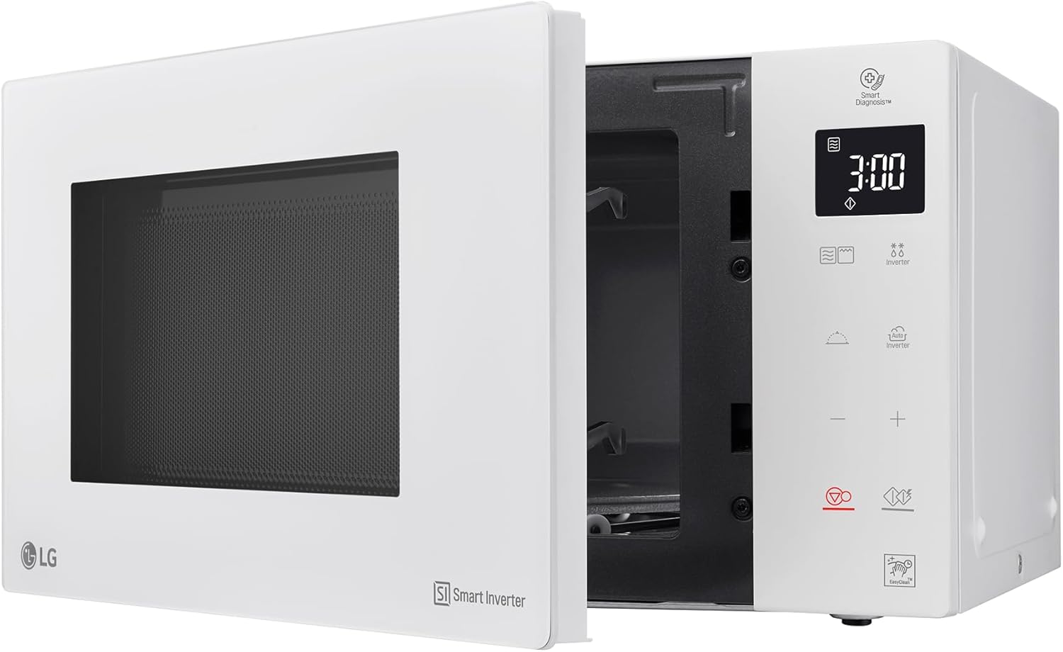 LG - Micro-ondes Grill Smart Inverter blanc