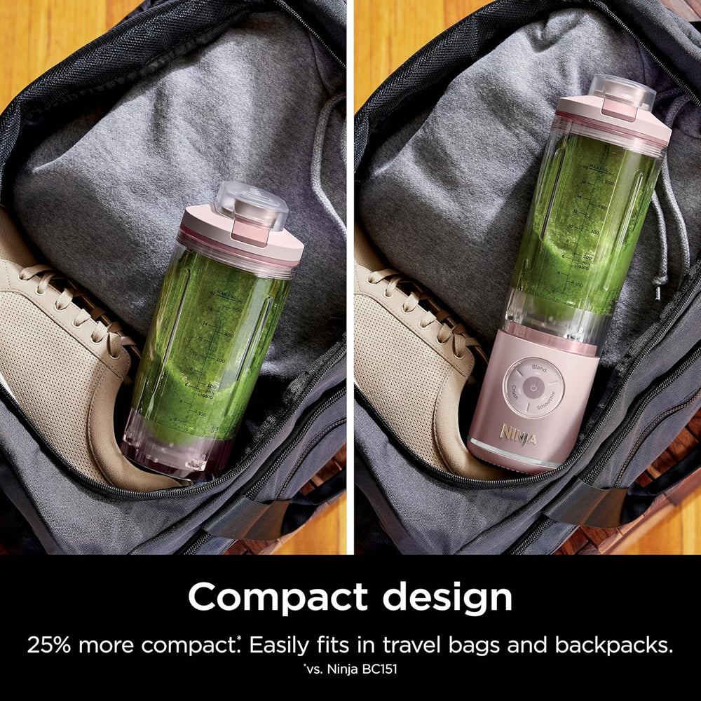 Ninja Blast Max, Portable Blender + Twist & Go, Personal Smoothie, Blend, Ice Crush, 3 Programs, Cordless, 22 oz removable Vessel, Dishwasher Safe, Leakproof, Navy, BC251NV