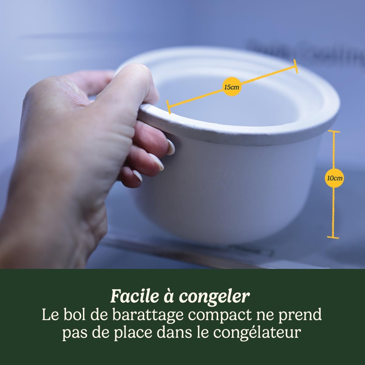 Cuisinart Sorbetière - Fait de la crème glacée, du gelato, du sorbet et du yogourt glacé en 40 minutes - Desserts maison - Facile à utiliser - Acier inoxydable - ICE100BCU