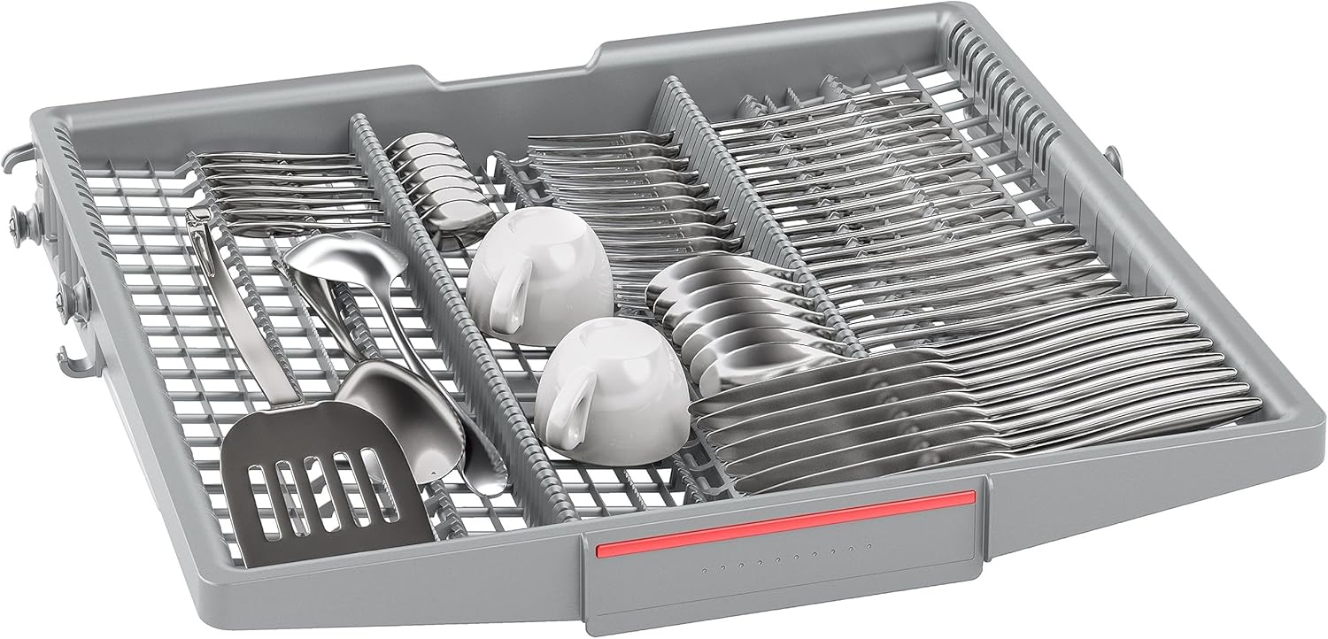 Bosch SMS4EMI01E - Série 4 - Lave-vaisselle Pose-libre - 60 cm - 14 couverts - Silence Plus 42 dB - Inox