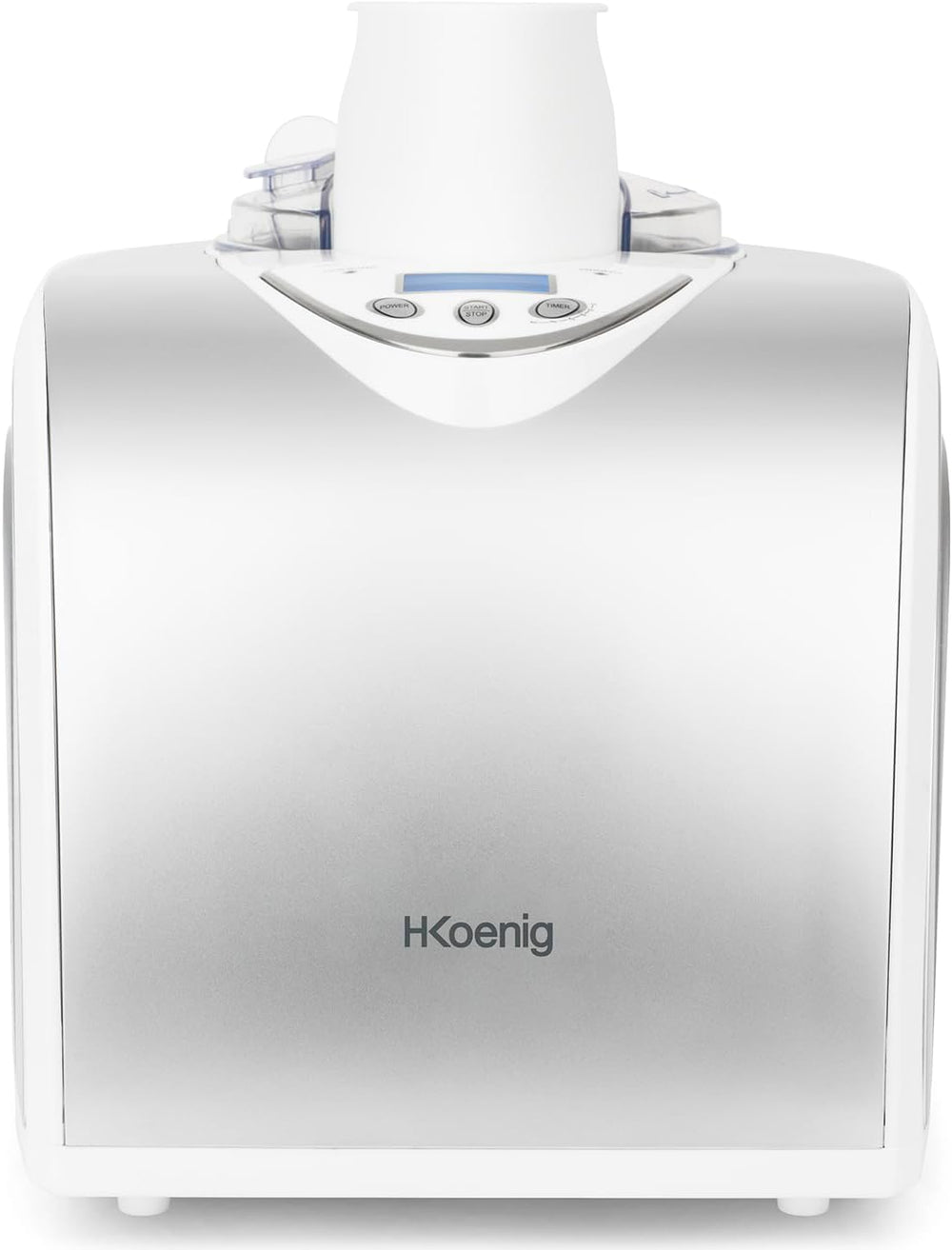 H.Koenig Professional Ice Cream Maker HF320, Electric Ice Maker 2L, 180 W, Refrigerant & Cold Maintenance - Sorbet and Ice Cream