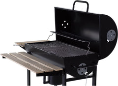 Barbecue charbon de bois "King" - 95 x 63 x 105 cm - Noir