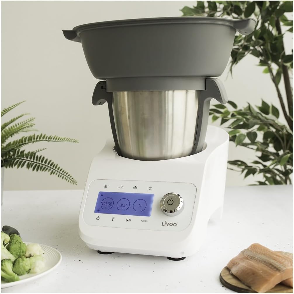 LIVOO Super Cooker, 12 fonctions, Bol 3.5L, Accessoires inclus