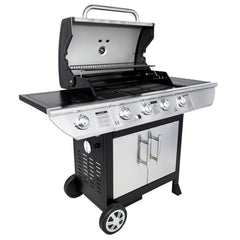 Barbecue au gaz BRISBANE - 4 brûleurs 14kW + réchaud Somagic