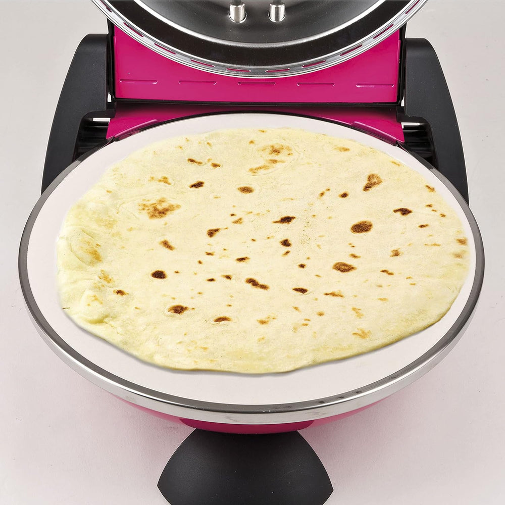 G3 Ferrari G10006 Pizza Express Delizia, 1200 W Pizza Oven, Adjustable Thermostat up to 400°C, Cooks Tasty Pizza in 5 Minutes, Double Resistance, Recipe Book and Spatulas Included - Black
