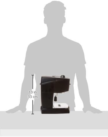 DeLonghi EC155 15 Bar Espresso and Cappuccino Machine, Black