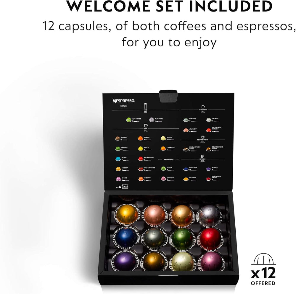 Nespresso Vertuo Plus Coffee and Espresso Maker By De'Longhi, Ink Black