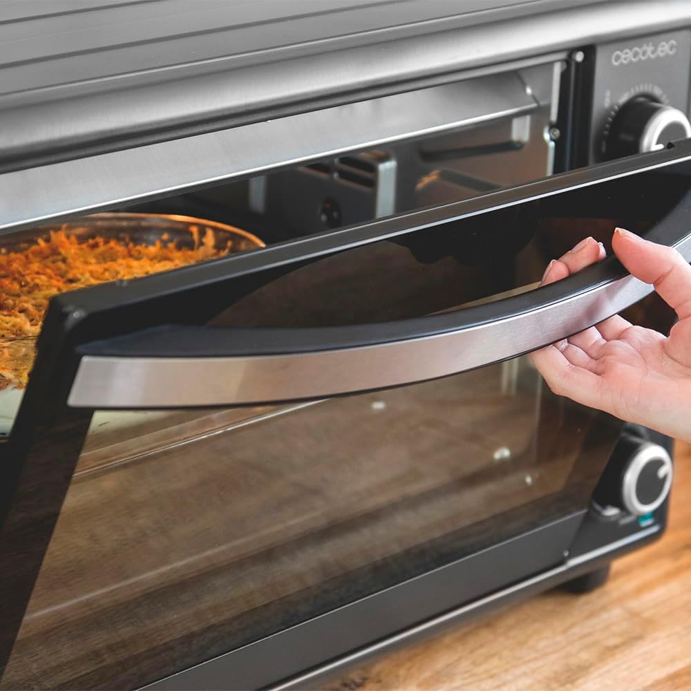 Cecotec Bake&Toast 4600 Black Gyro Countertop Oven, 46 L, 2000 W, 12 Combinable Heating Functions, Includes Rotating Spindle, Crumb Catcher Tray.