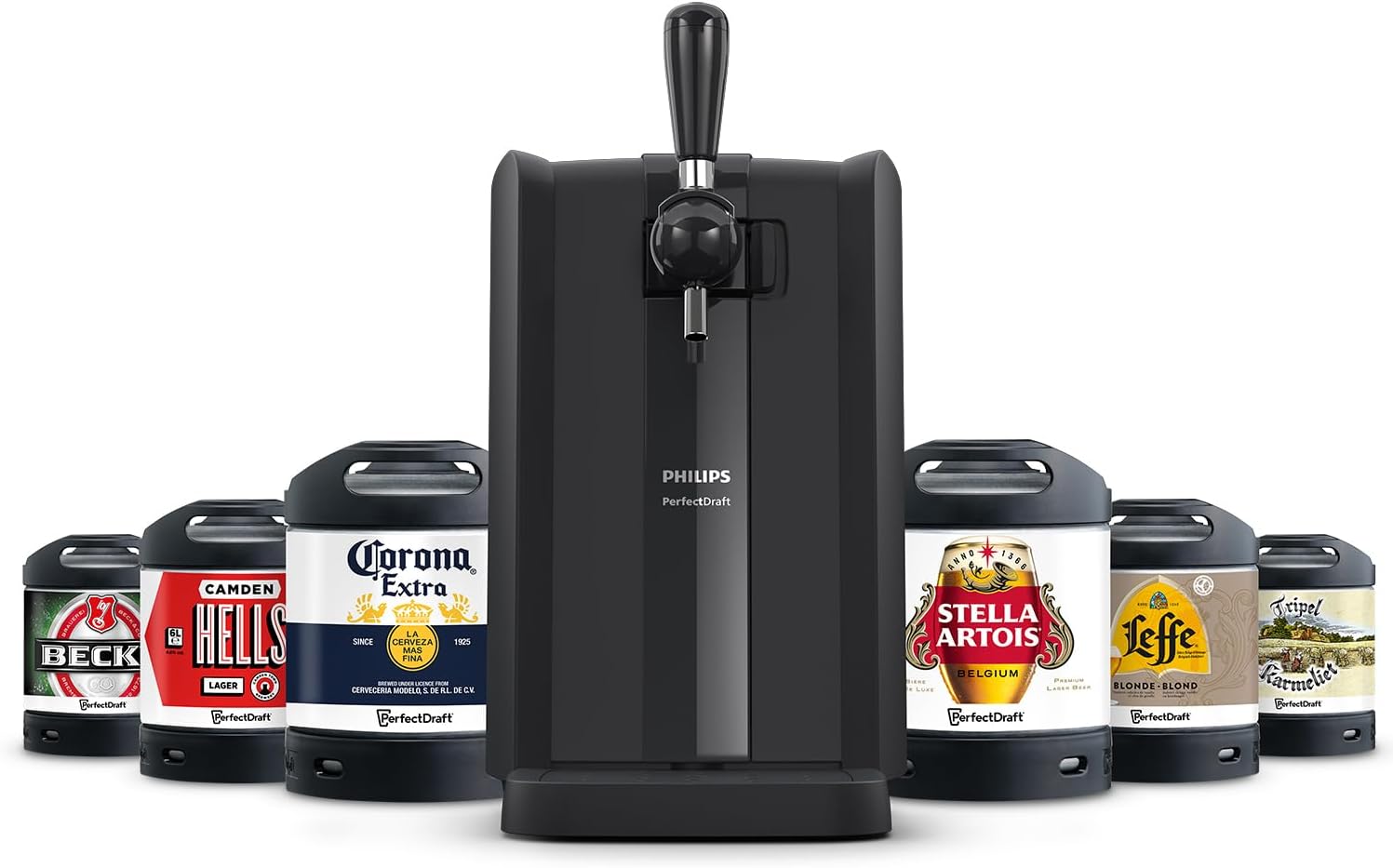 Philips PerfectDraft Home Beer Pump, 6L, Cool Beer at 3 Degrees for 30 Days with LED Indicators (HD3760/90)