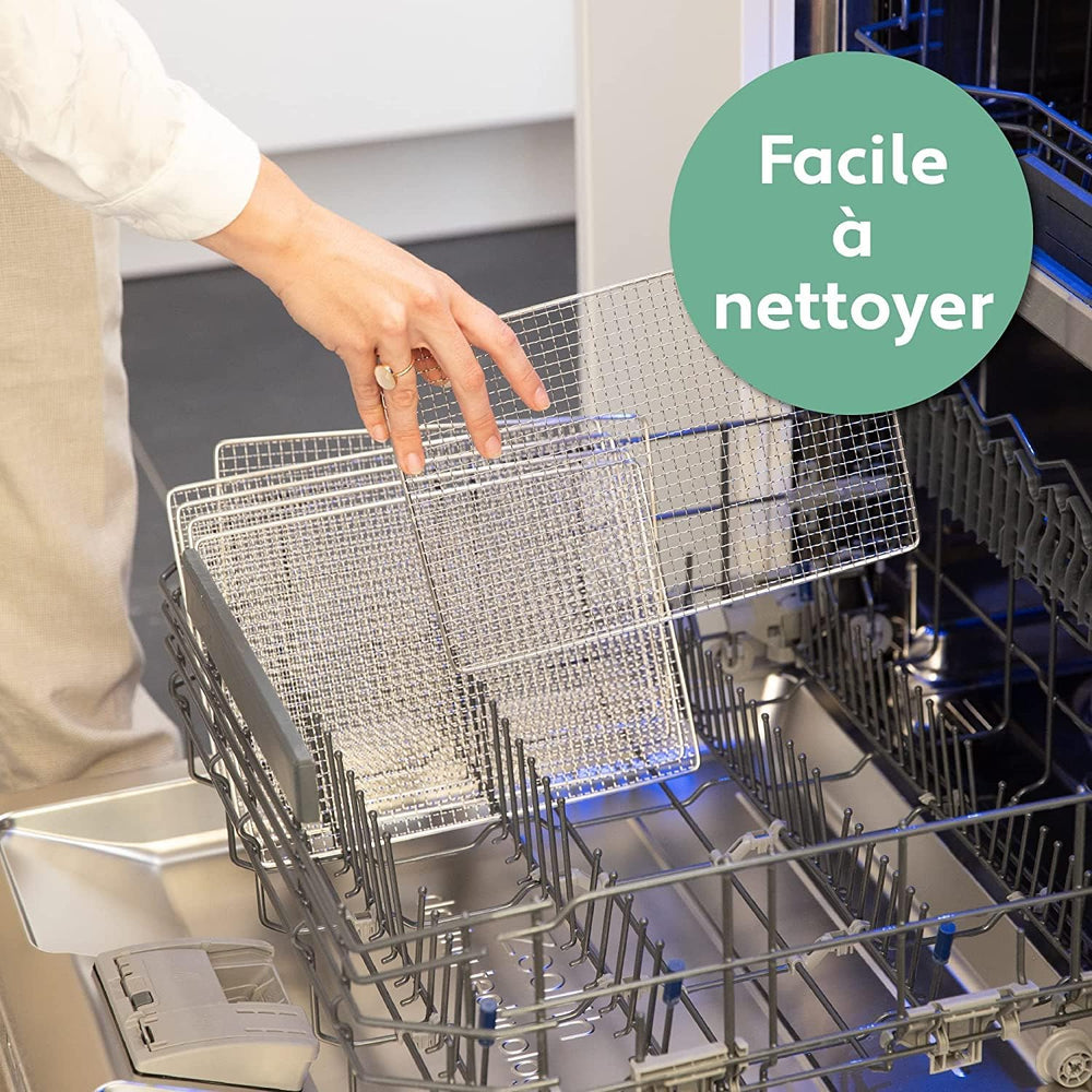 Vita5 Nobel Pro6 Deshydrateur Alimentaire avec 6 Plateaux en Inox - Déshydrateur avec Minuterie 24h et Température 35-75 °C - Deshydrateur Viande, Fruits, Champignons - 650W Déshydrateur Alimentaire