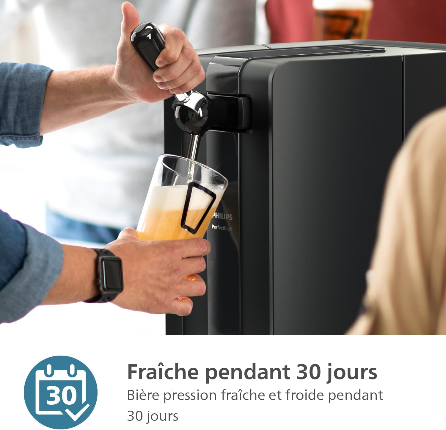 Philips PerfectDraft Home Beer Pump, 6L, Cool Beer at 3 Degrees for 30 Days with LED Indicators (HD3760/90)