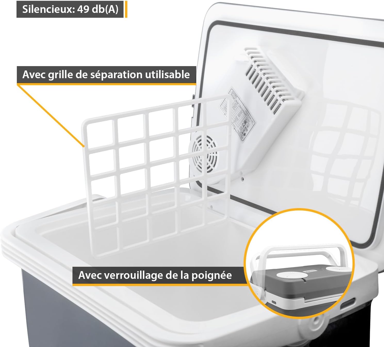 TZS First Austria 32L Portable Electric Cool Box Mini Fridge 12V 230V Car Camping Cooler Box Thermoelectric Cooler Box