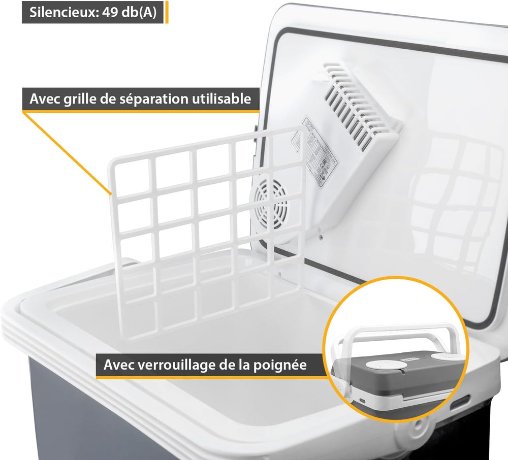 TZS First Austria 32L Portable Electric Cool Box Mini Fridge 12V 230V Car Camping Cooler Box Thermoelectric Cooler Box