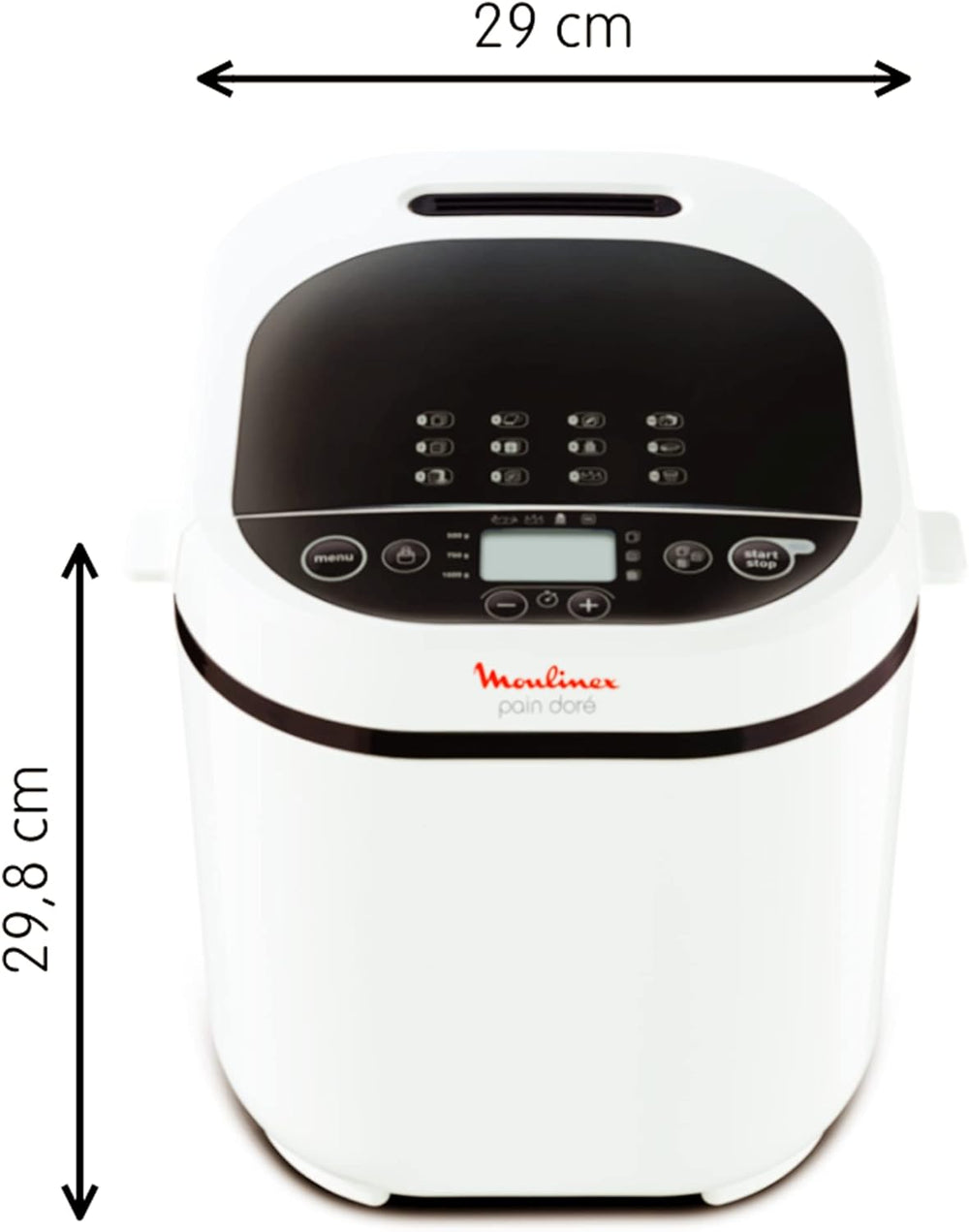 Moulinex OW220830 Bread Maker with 17 Programmes Plastic Black/Purple 31 x 29 x 29 cm