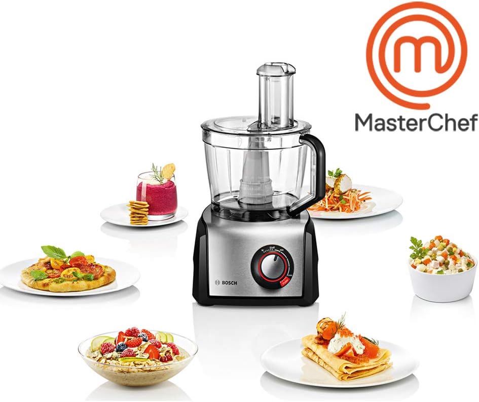 Bosch MultiTalent 8 MC812M844 – Robot de cuisine polyvalent avec plus de 50 fonctions – 1250 W – Grande capacité de 3,9 L – Couleur : Noir