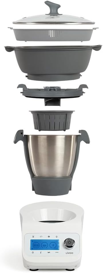 LIVOO Super Cooker, 12 fonctions, Bol 3.5L, Accessoires inclus
