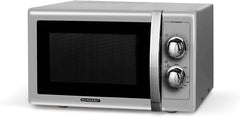 SCHNEIDER - SMW25VMS - Microwave - Grill - 25 liters - 900 watts - Vintage - Timer - Silver