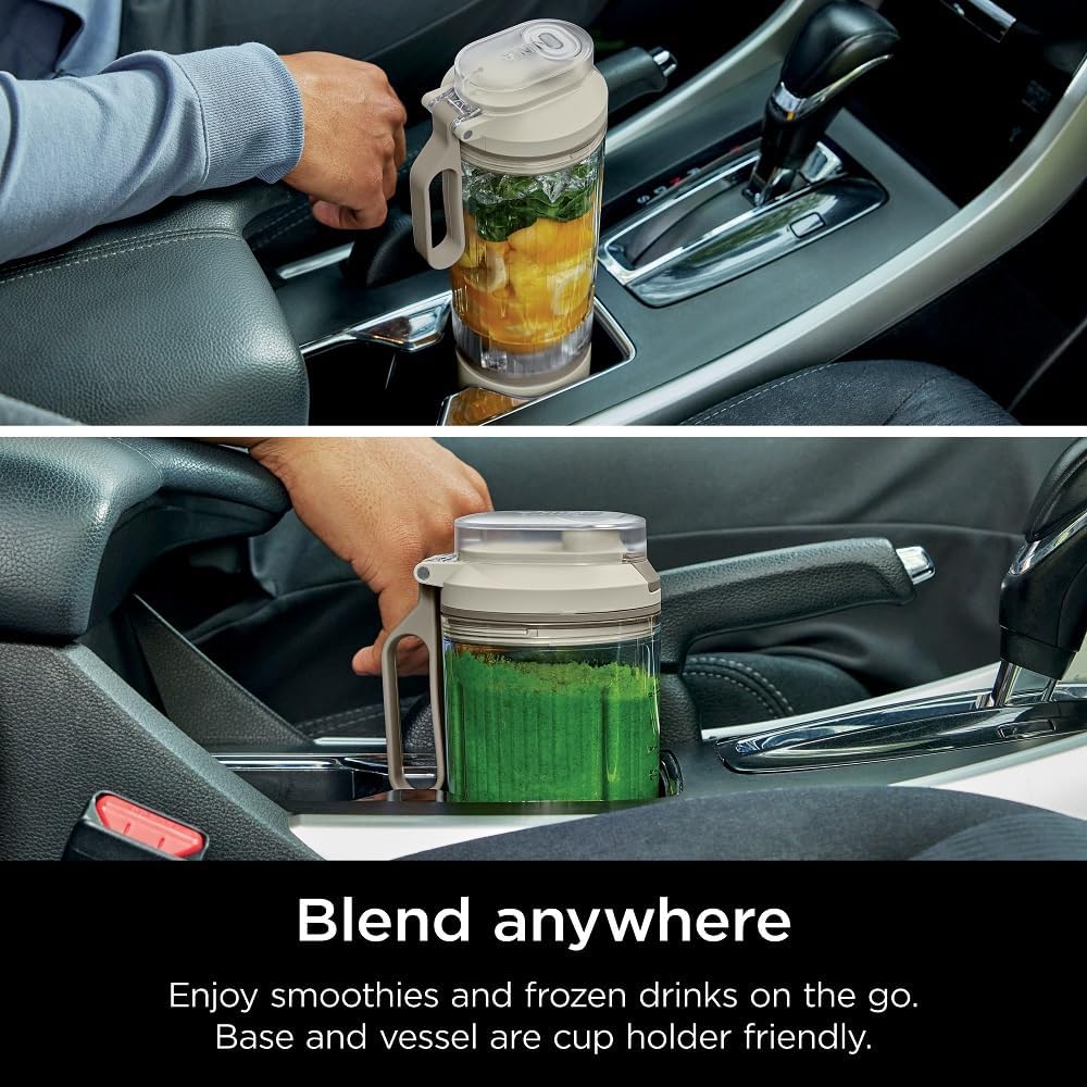 Ninja Blast Max, Portable Blender + Twist & Go, Personal Smoothie, Blend, Ice Crush, 3 Programs, Cordless, 22 oz removable Vessel, Dishwasher Safe, Leakproof, Navy, BC251NV