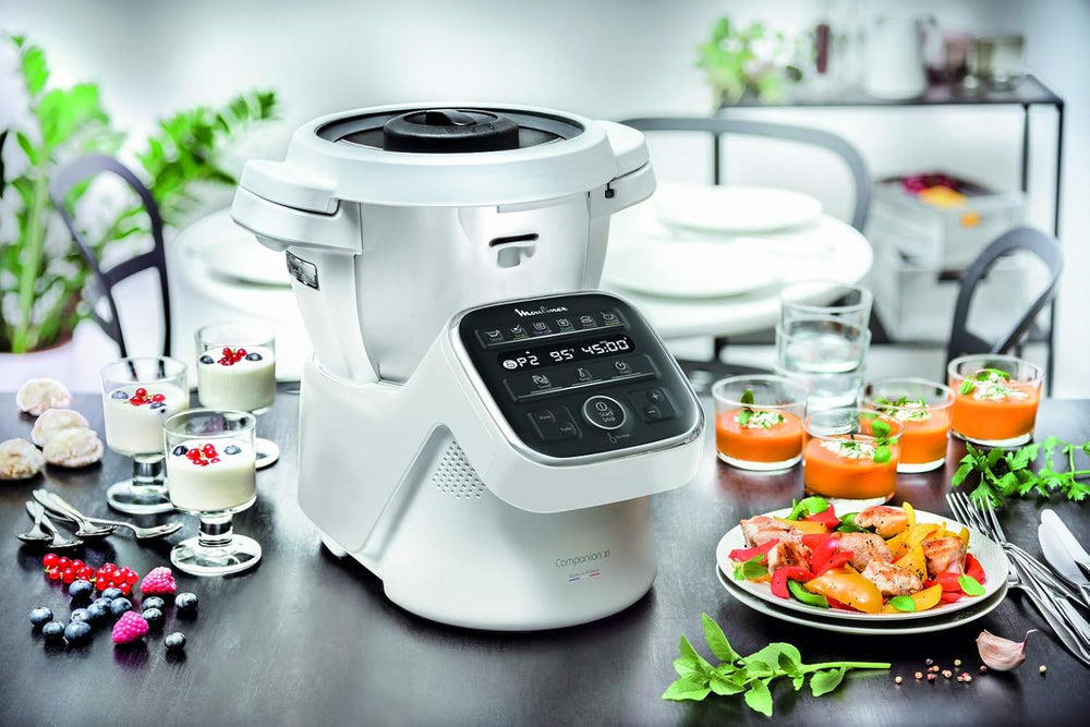 MOULINEX COMPANION XL Multifunctional Robot Cooker Bowl 4.5L 12 Programs Auto Soups Gazpacho Kitchen Robot Mixer Chopper Kneader 1550W HF80CB10