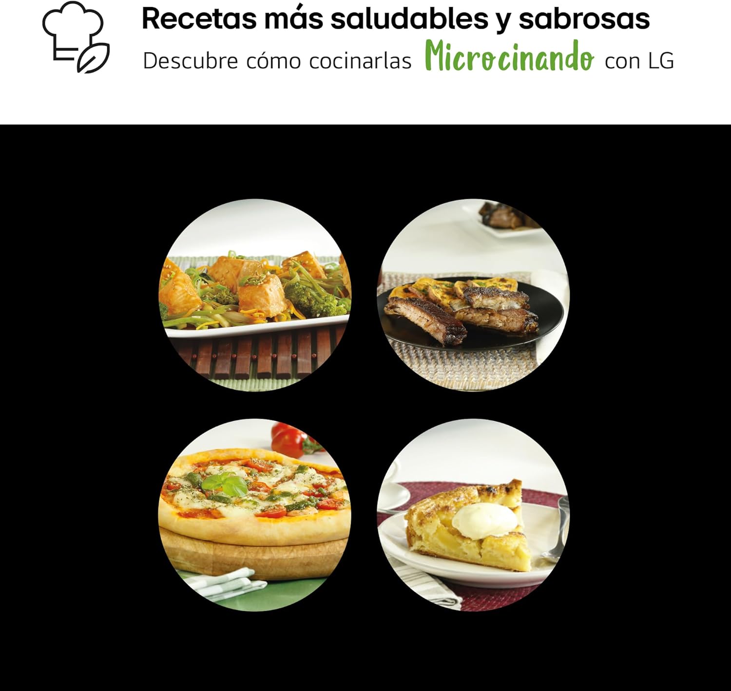 LG - Micro-ondes Grill Smart Inverter blanc
