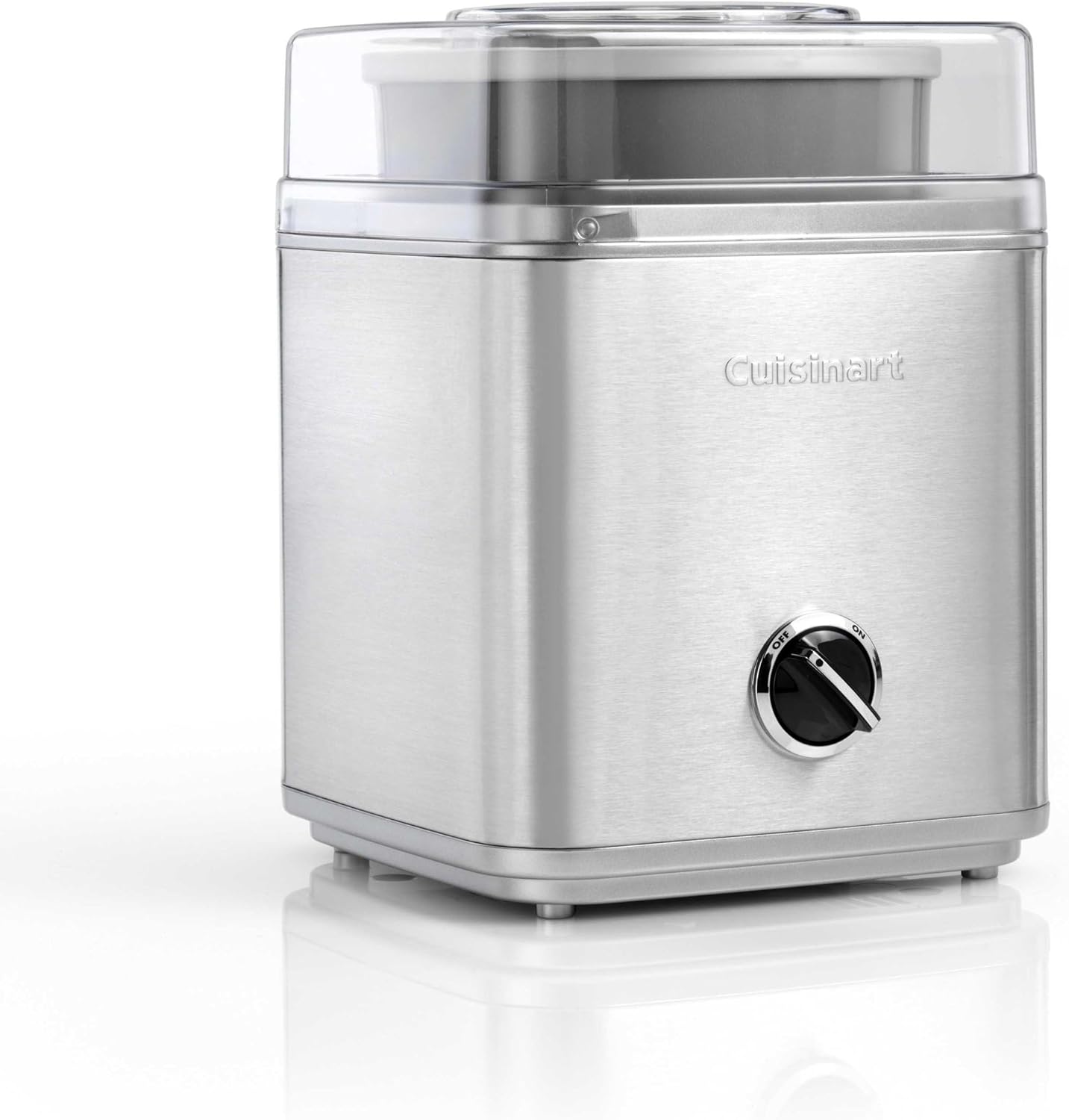 Cuisinart Sorbetière - Fait de la crème glacée, du gelato, du sorbet et du yogourt glacé en 40 minutes - Desserts maison - Facile à utiliser - Acier inoxydable - ICE100BCU