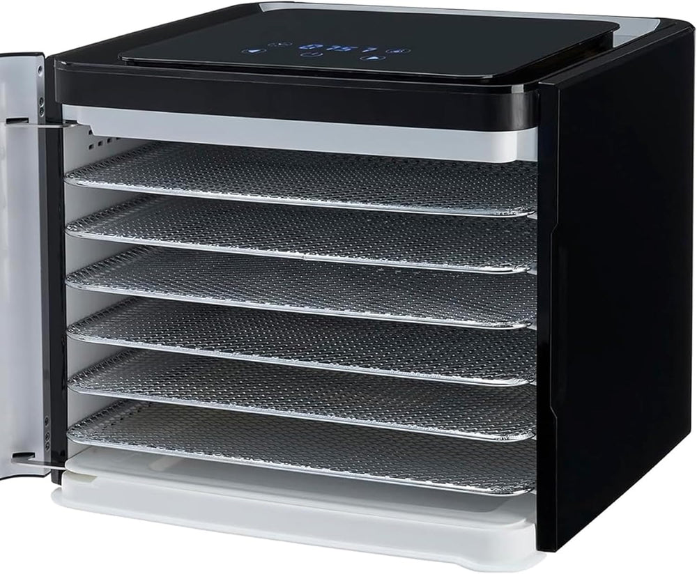 Nebula Déshydrateur Alimentaire | 6 Plateaux Acier Inoxydable | Contrôle Tactile LED | Température Réglable 35-70°C | Deshydrateur Fruits Et Légumes | Deshydratateur Alimentaire | 400W