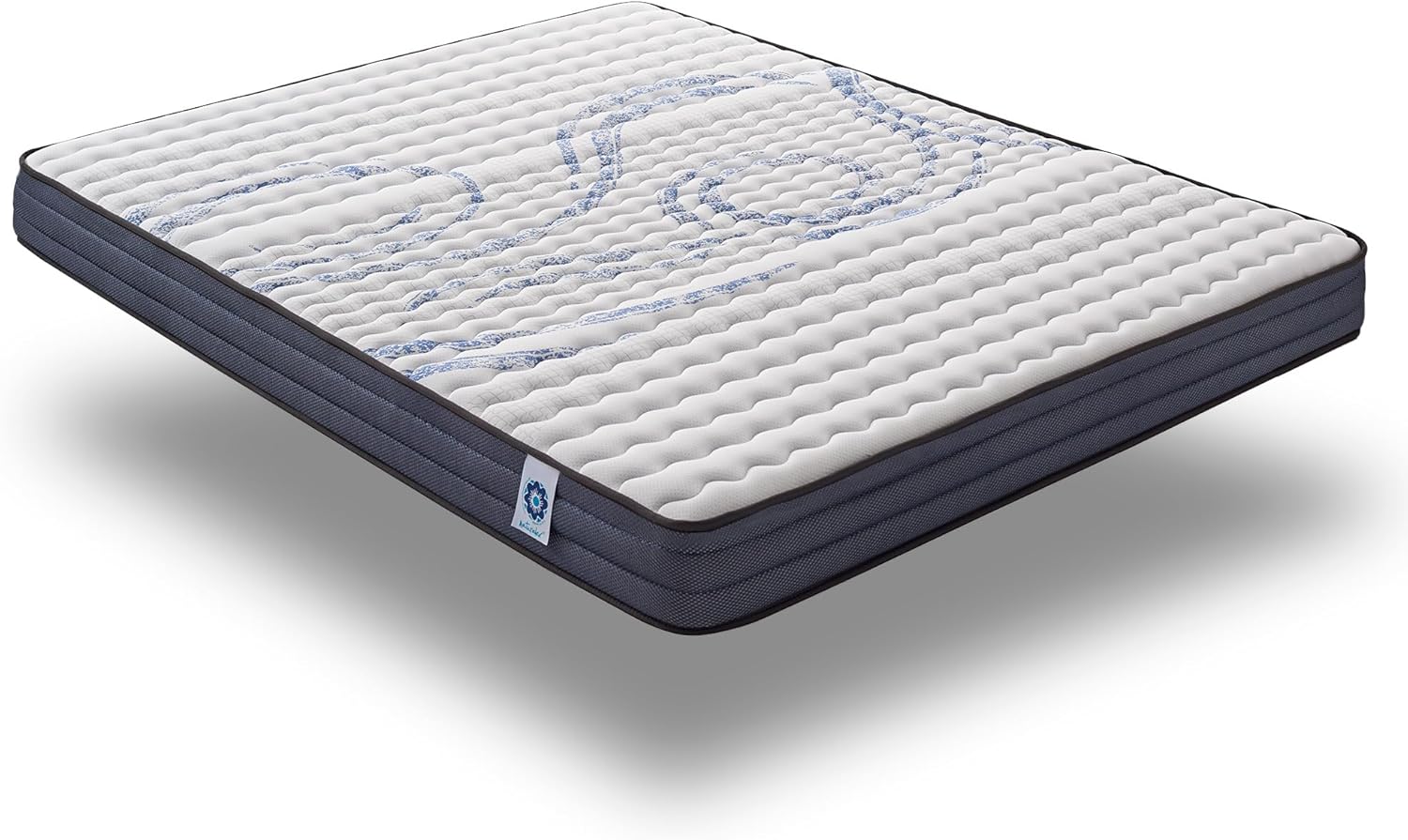 NATURALEX - Matelas PerfectSleep 180x200 - Épais 30 cm - Soutien Mousse à mémoire de Forme - Accueil Blue Latex - Confort Ferme - Respirant - 7 Zones - Réversible - Haute Densité - Fabriqué en Europe