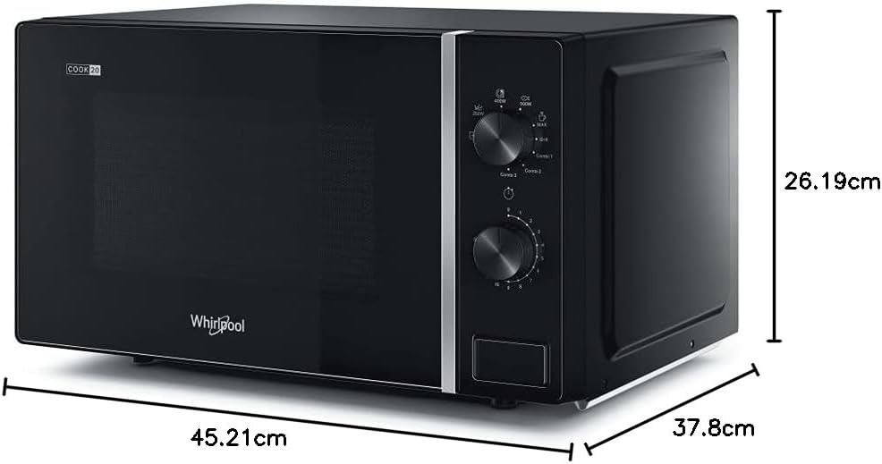Whirlpool MWP 103 B Comptoir Micro-ondes grill 20 L 700 W Noir