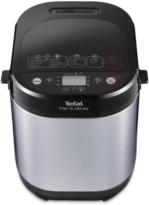 Tefal PF240E38 Bread Maker, Black/Stainless Steel