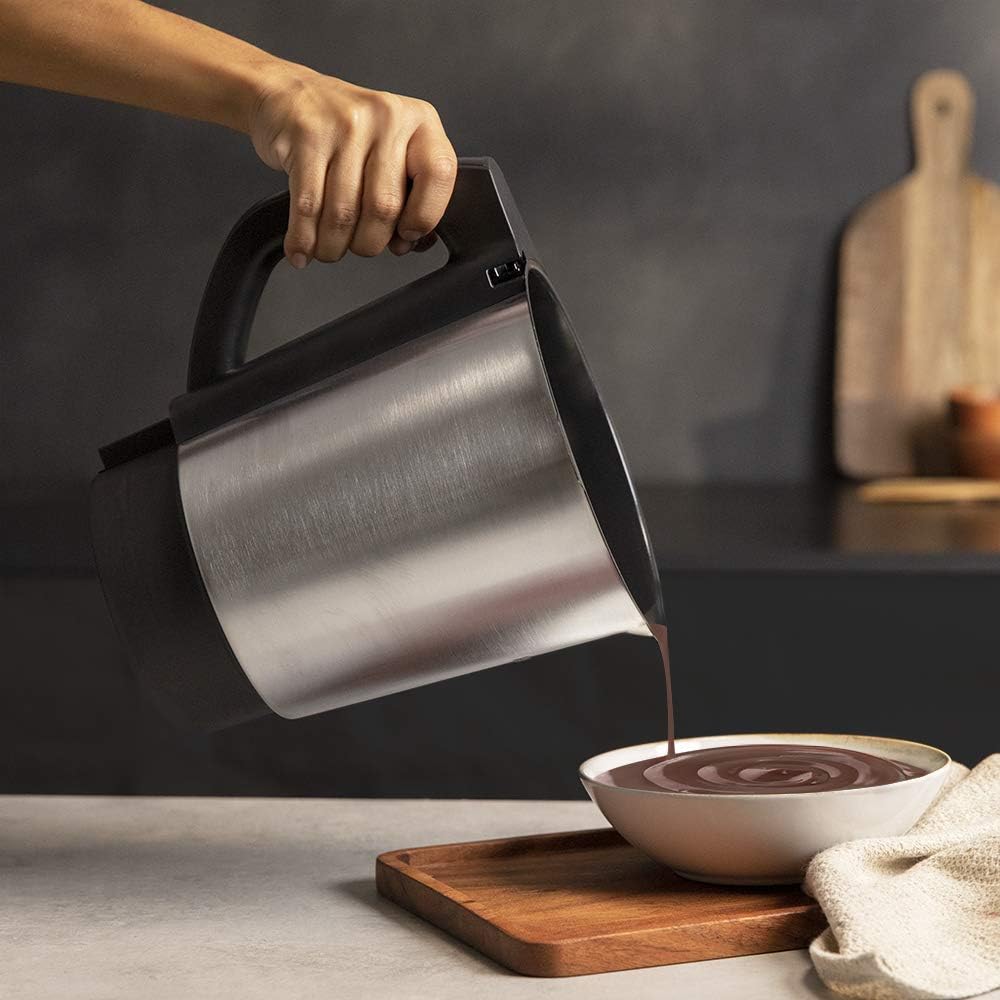 Cecotec Robot de Cuisine Mambo Black. 23 Fonctions, 10 Niveaux de Température, 1700W, 2,5 kg de Pâte, Cruche de 3,3L, 10 Vitesses, Minuterie, Température Réglable de 37 °C à 120 °C
