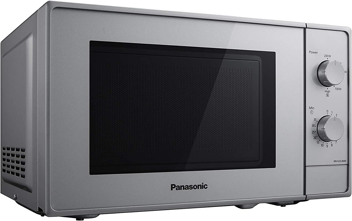 Panasonic NN-E20JWMEPG Microwave Oven with Glass Turntable, 20L, 800W, Defrost, 5 Power Levels, Timer, White