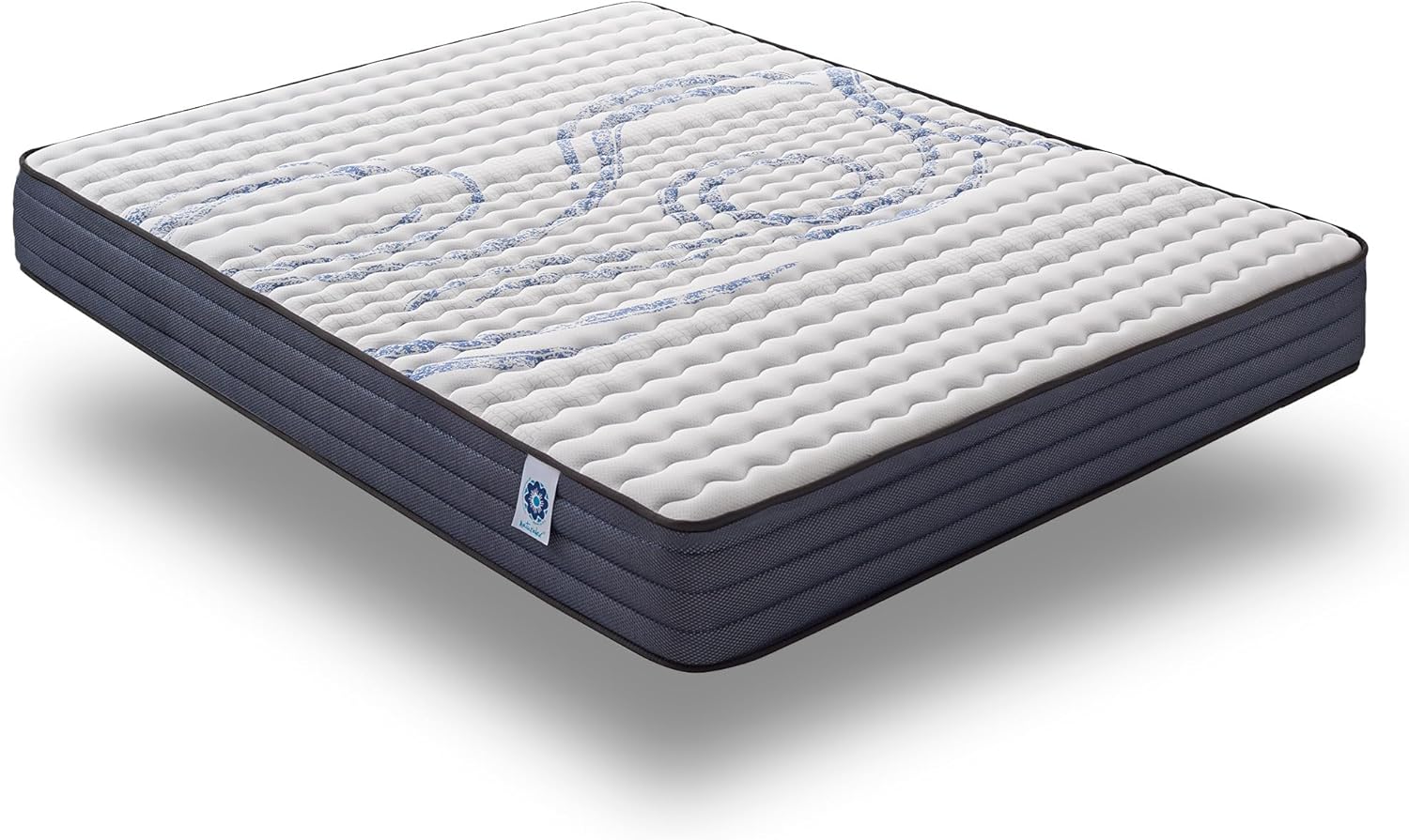 NATURALEX - Matelas PerfectSleep 180x200 - Épais 30 cm - Soutien Mousse à mémoire de Forme - Accueil Blue Latex - Confort Ferme - Respirant - 7 Zones - Réversible - Haute Densité - Fabriqué en Europe