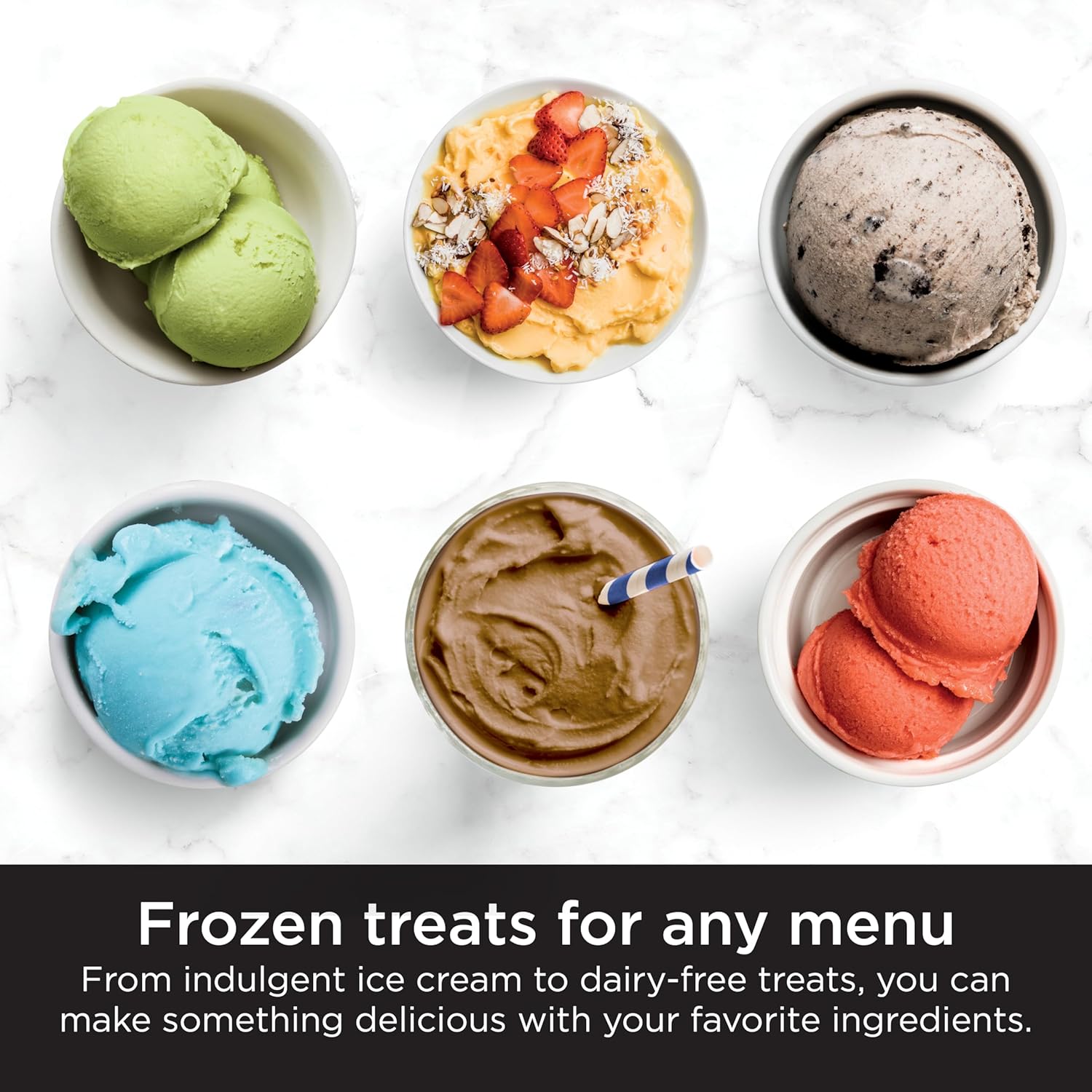 Ninja CREAMi Deluxe Ice Cream & Frozen Treat Maker for Ice Cream, Sorbet, Milkshakes, Frozen Yogurt, & More, 11-in-1, XL Capacity, Silver, Includes (2) Family-Sized 24 oz. Tubs, NC501