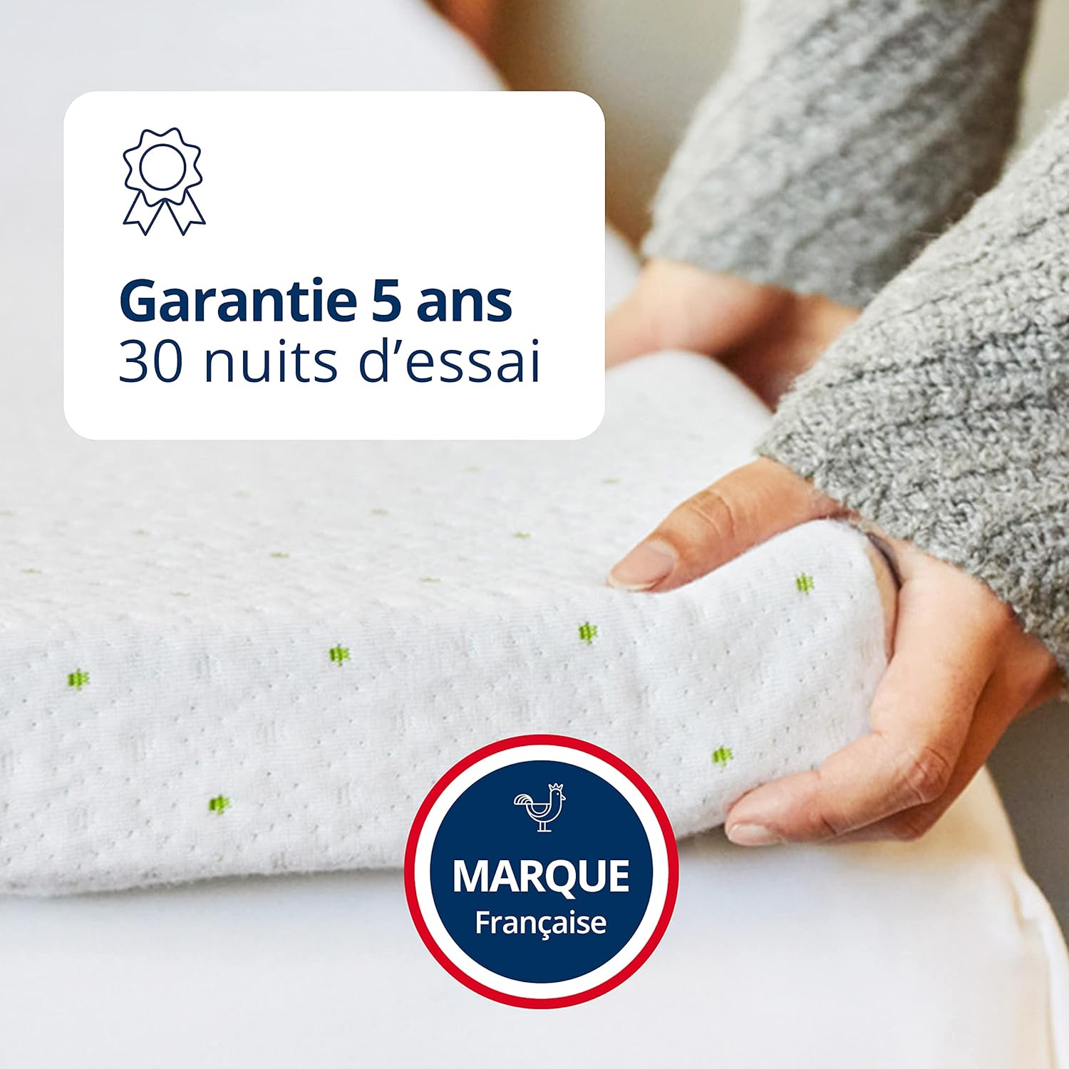 ViscoSoft - Surmatelas 160 x 200 Mémo, Surmatelas 160 x 200 memoire de Forme 5cm avec Aération Optimale et Mousse Haute Densité 50kg/m³, Housse Bambou Lavable, Surmatelas 160x200 Confort Moelleux