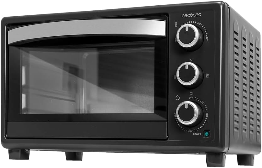 Cecotec Bake&Toast 4600 Black Gyro Countertop Oven, 46 L, 2000 W, 12 Combinable Heating Functions, Includes Rotating Spindle, Crumb Catcher Tray.