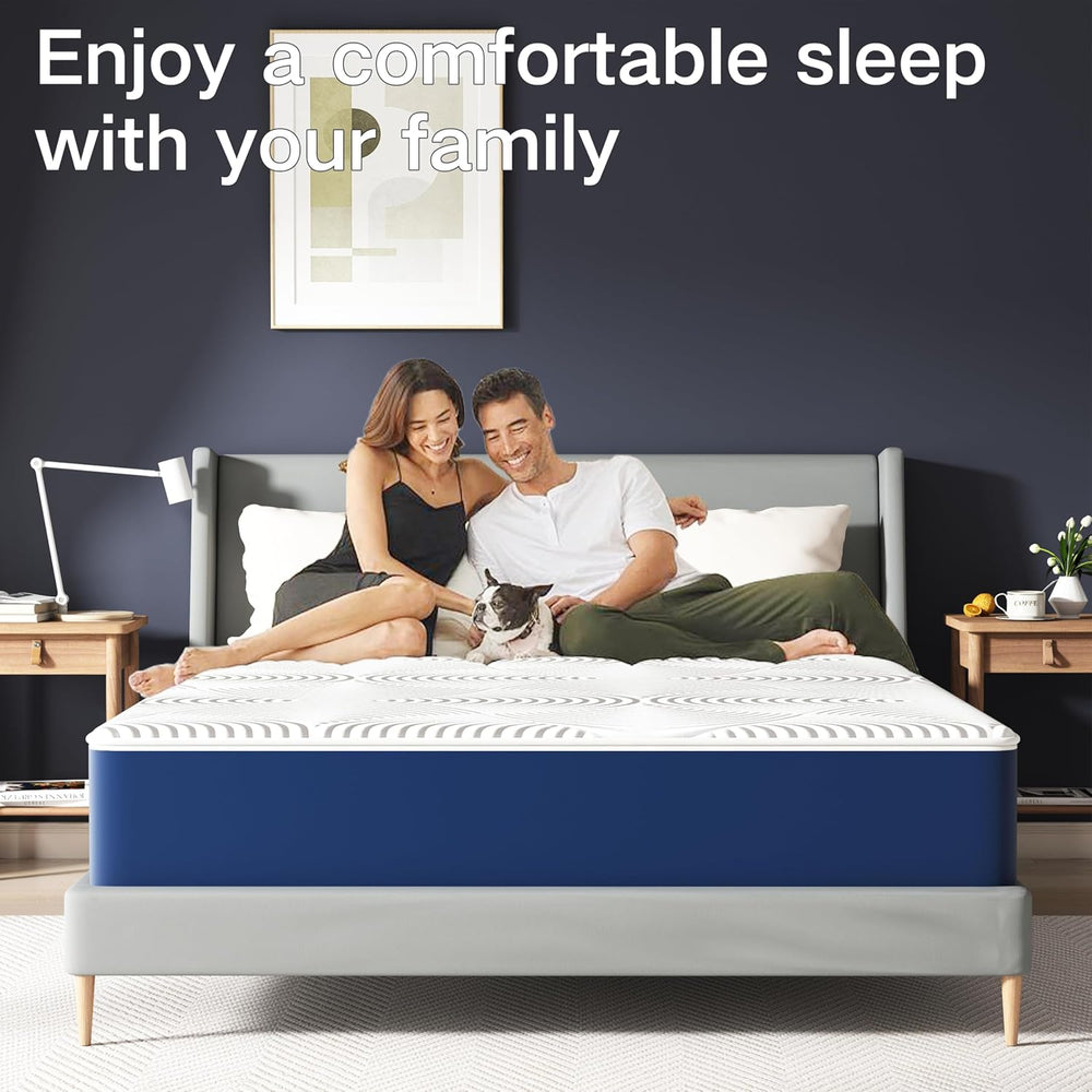 Matoresu Matelas 140x200 Hauteur 25cm, Matelas Hybride à Ressorts Ensachés Indépendant en Mousse à Mémoire de Forme, Tissu Doux pour La Peau&Soutien Confortable, Matelas 2 Personnes Moyenne Ferme