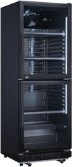 METRO Professional Réfrigérateur à Boissons GSC2360B, Acier/Verre, 62 x 63.6 x 175.3 cm, 347 L, avec Serrure, Noir