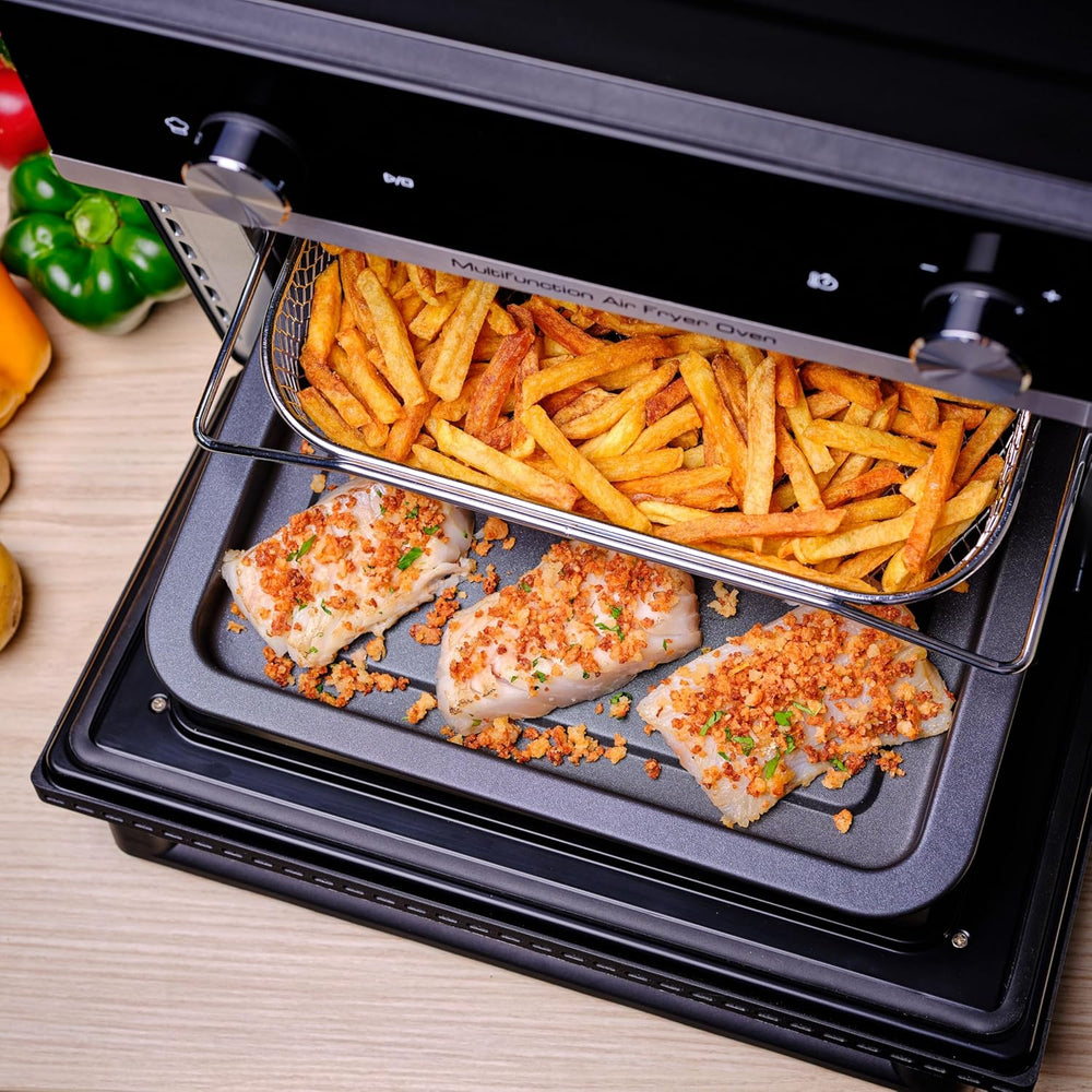 Moulinex Four électrique 39 L, 7 modes de cuisson, Chaleur tournante, Thermostat réglable jusqu’à 240° C, Tournebroche, Minuteur 120 min, Grille réversible, Optimo noir OX485810