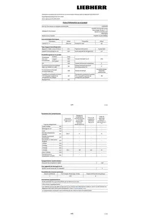 Liebherr KPE290-26 réfrigérateur 1 porte