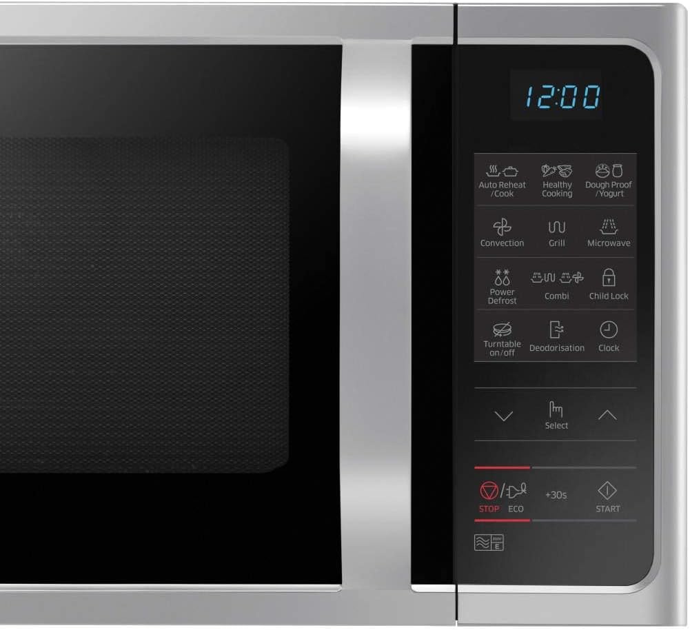 Samsung Four à micro-ondes combiné MC28H5013AS, 1400 W, 28 litres, argent