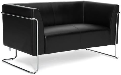 hjh OFFICE Canapé Lounge Curacao Similicuir Noir