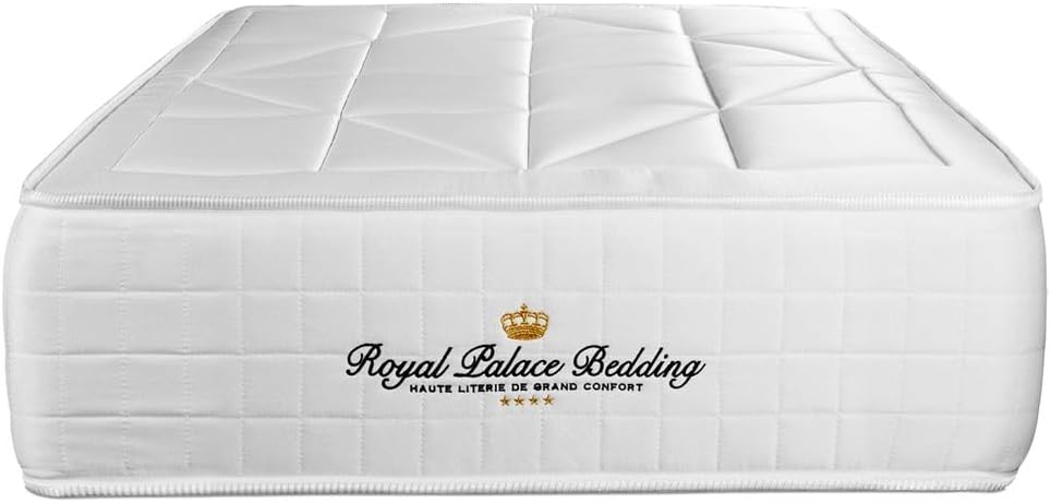 Royal Palace Bedding Windsor Pocket Spring Mattress + Memory Foam Maxi Thickness 140 x 190 cm | Thickness: 26 cm | Comfort: Balanced